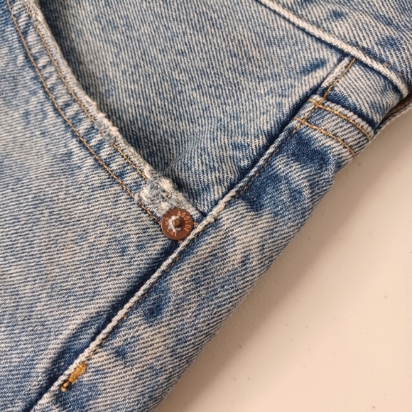 AGOLDE 100% Cotton High-Rise Parker Sz 28 Cut Off Denim Shorts - Picture 13 of 14